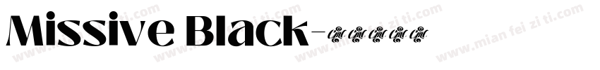 Missive Black字体转换